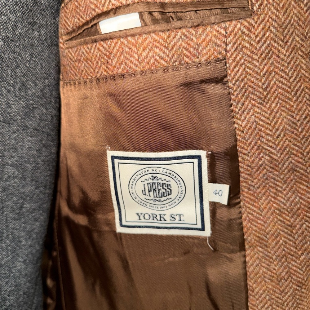 J Press York Street Wool Patchwork Suit View 3